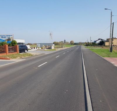 Budowa ścieżki rowerowej, chodników oraz zatok autobusowych Żerków – Kamień
